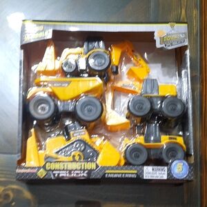 Kids Construction Vehicle Toy Set - Yellow